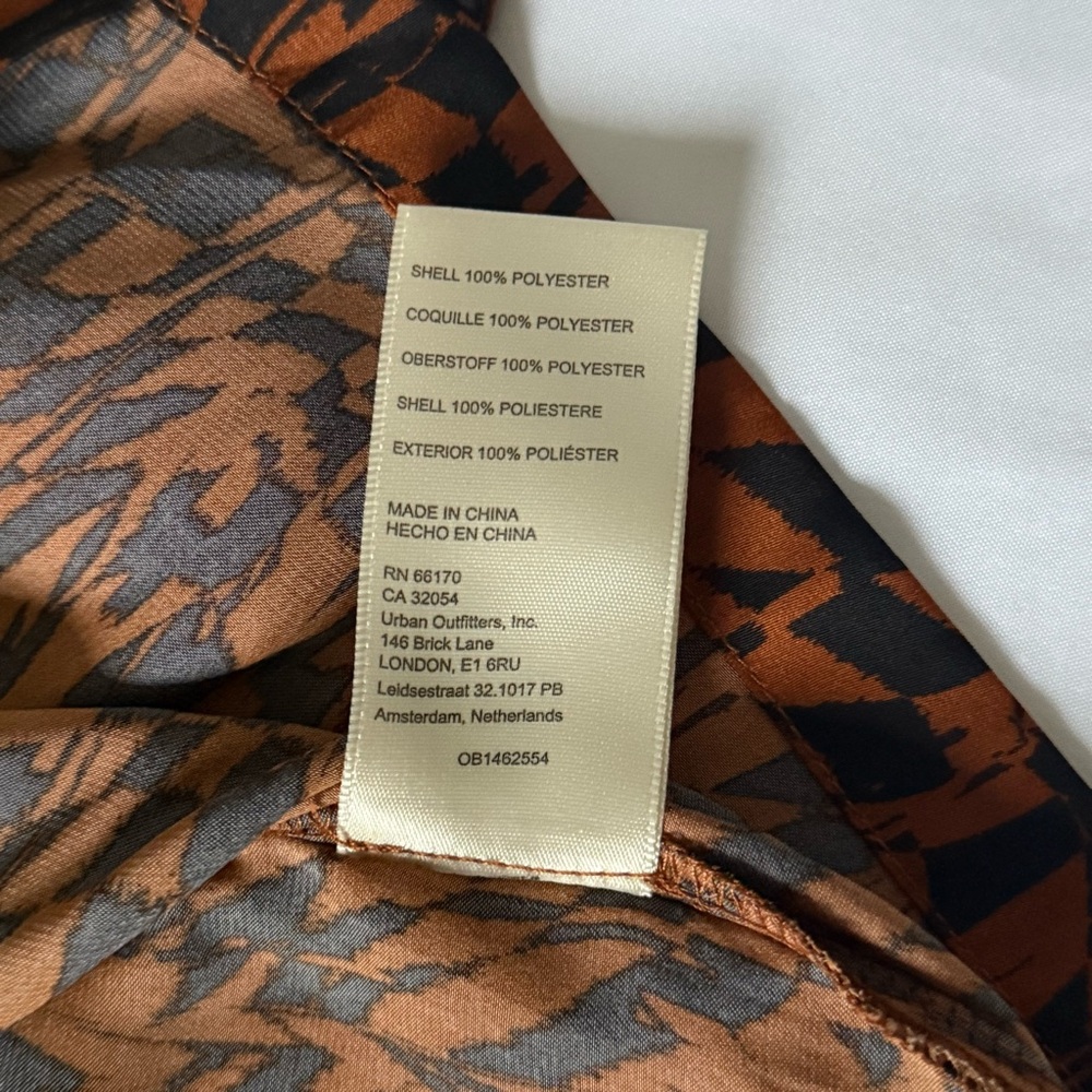 Free people Brown and Black Blouse size 2 - Picture 7 of 8